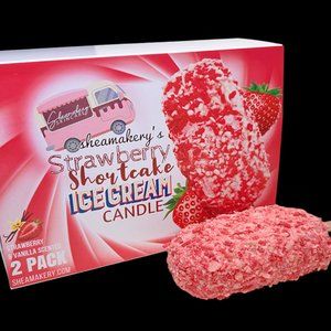 Strawberry Shortcake Ice Cream Candle